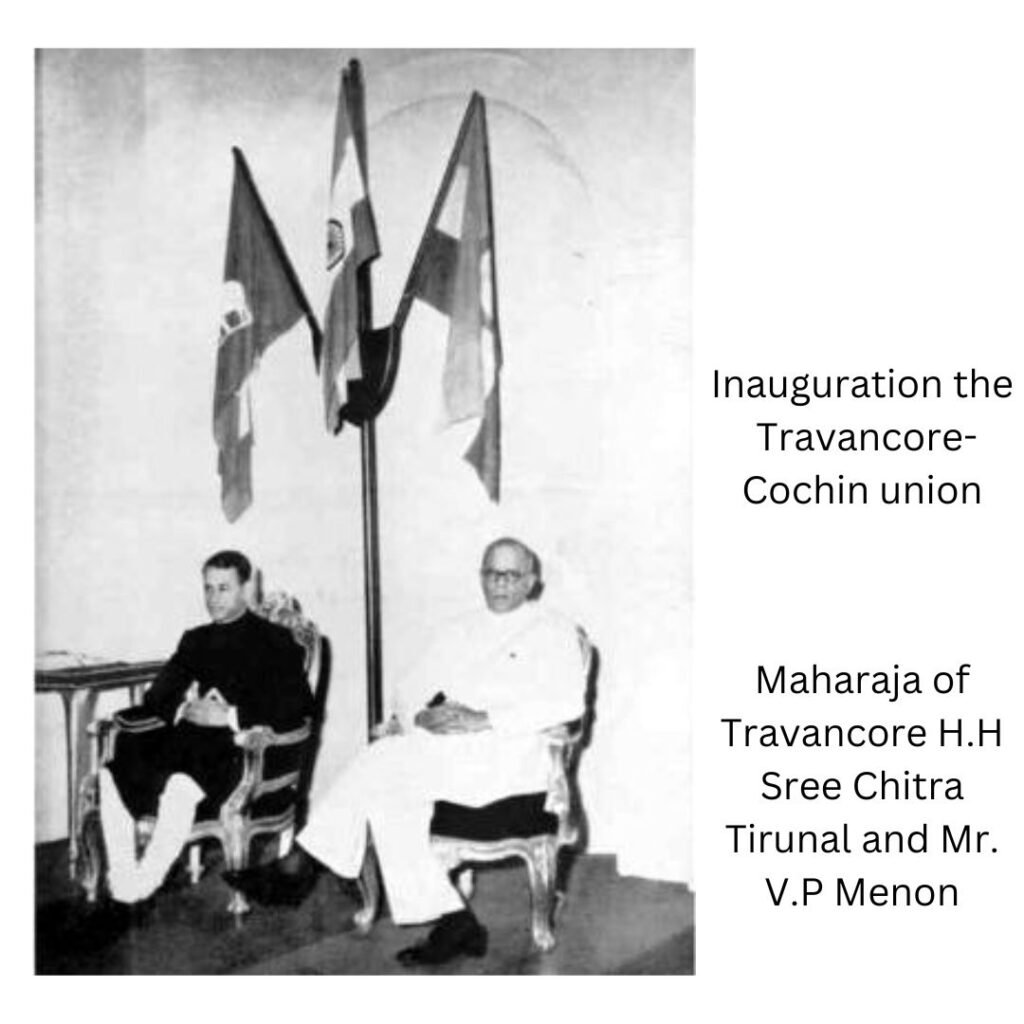 Inauguration the Travancore-Cochin union